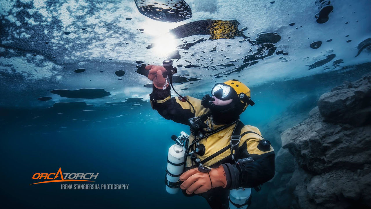 洞穴潛（qián）水照明，水下探險燈（dēng），分體式潛水電筒 