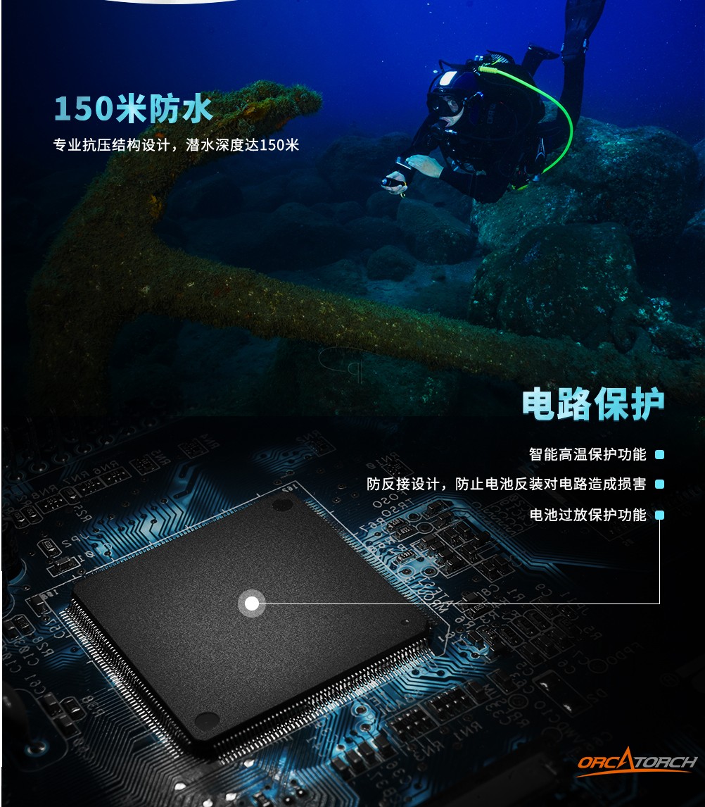 D700潛水(shuǐ)手電筒,D700休閑潛水手電筒,D700潛水燈,D700潛水攝影燈,D700手持手電,OrcaTorch草莓视频官网 D700潛水手電筒,D700休閑潛水手電筒,D700潛水燈,D700潛水攝影燈,D700手(shǒu)持手電,OrcaTorch虎(hǔ)鯨