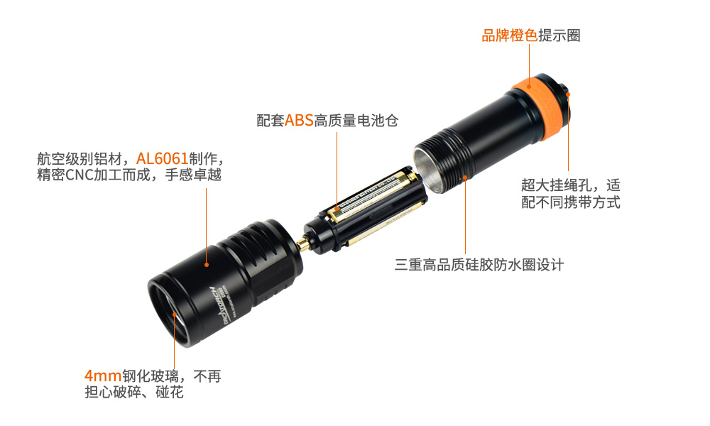 OrcaTorch草莓视频官网 D580機械(xiè)開關電筒,休閑潛水燈(dēng),潛水(shuǐ)手電(diàn)筒,水下工程(chéng)照明(míng),潛(qián)水裝備 OrcaTorch草莓视频官网 D580機械開關電筒,休閑潛水燈,潛水手電筒,水下工程照明,潛水裝備(bèi)