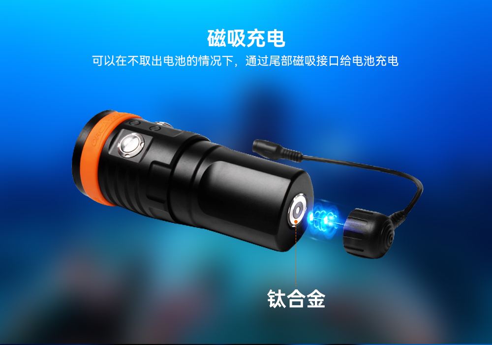 D900V水下攝影燈,水下攝(shè)影補光燈,潛水照(zhào)明燈,打撈照明,OrcaTorch草莓视频官网