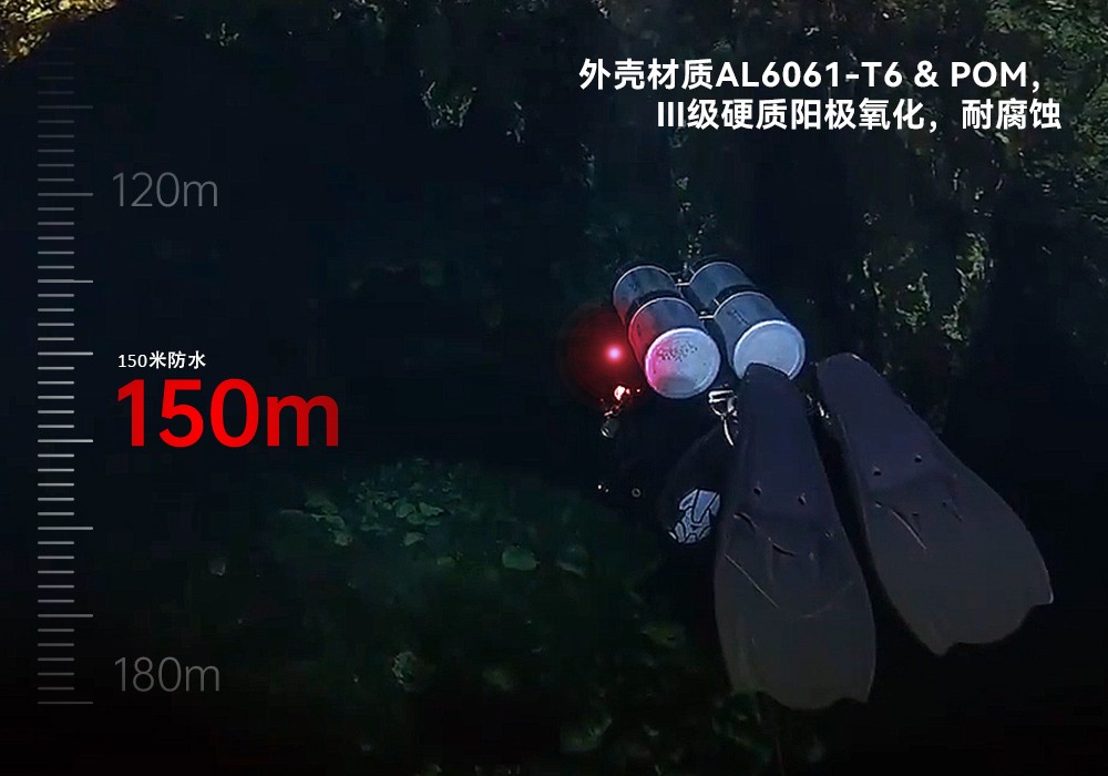 草莓视频官网OrcaTorch SD01 Pro潛水(shuǐ)信號燈,水(shuǐ)下潛水燈,潛水信(xìn)號燈廠家,潛(qián)水燈