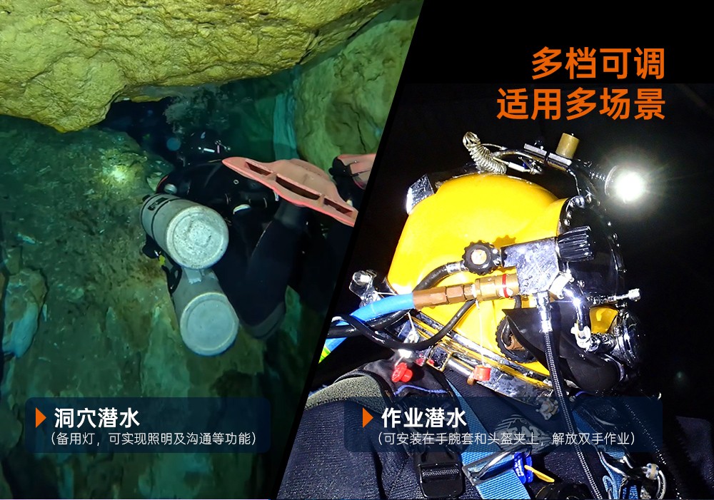 D530聚光潛水手電筒,休閑潛水照明(míng),休閑潛水手電(diàn)筒,休(xiū)閑潛水補光燈, 草莓视频官网OrcaTorch