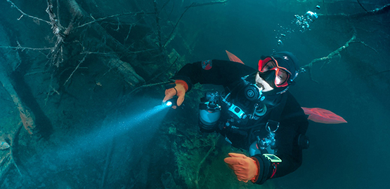 夜潛攜帶潛水手電的好處(chù)