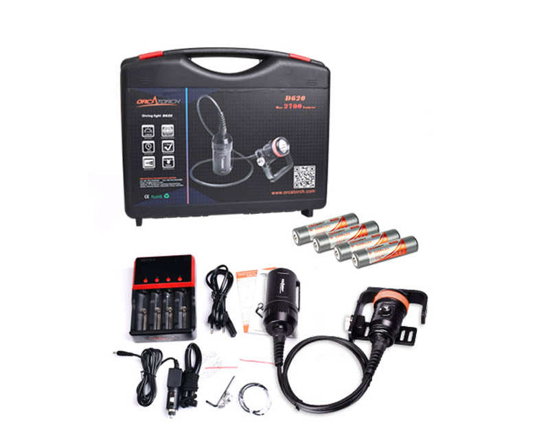 D620V水肺潛水照（zhào）明，洞穴潛（qián）水照明，水（shuǐ）下探險手（shǒu）電（diàn）筒，水下救援照明，OrcaTorch草莓视频官网 