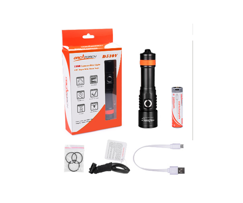 潛水攝（shè）影燈，水下攝影照明，D530V多功（gōng）能手電筒，潛（qián）水照（zhào）明燈，OrcaTorch草莓视频官网