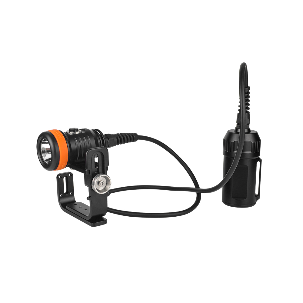 OrcaTorch虎（hǔ）鯨，D620 V2.0技術潛水照明，分體式潛水電筒，水肺潛水（shuǐ）手電筒，洞穴潛水手電（diàn）筒，水下工作照明