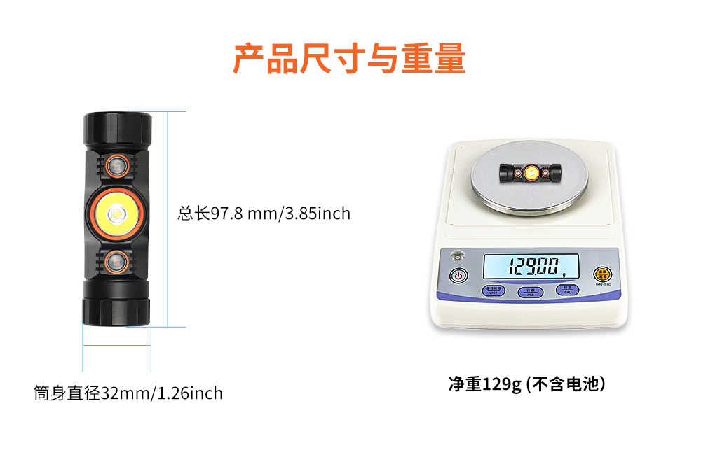 OrcaTorch草莓视频官网 Mazu TD01潛水頭燈,雙色潛水頭燈,多功能頭燈(dēng),海陸(lù)空多用頭燈,消防頭燈,夜潛照明